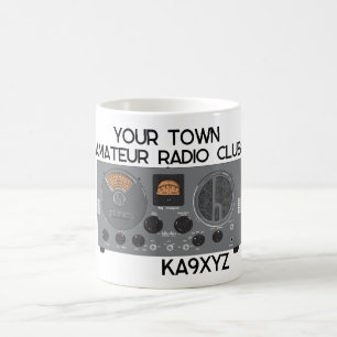 Caneca De Café Receptor de rádio S 20R Classic Hallicrafters
