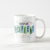 Caneca de café receptora de transplante de design