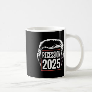 Caneca De Café Recessão 2025 Obrigado Trump Irônico Político Engr