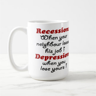CANECA DE CAFÉ RECESSÃO - DEPRESSÃO