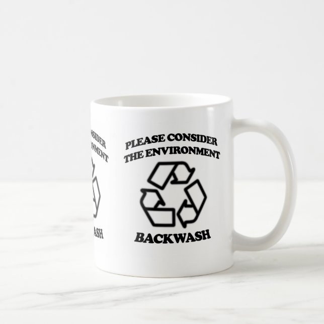 Caneca De Café Reciclagem do remoinho (Direita)
