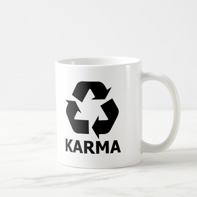Caneca De Café Reciclar das karmas (Direita)