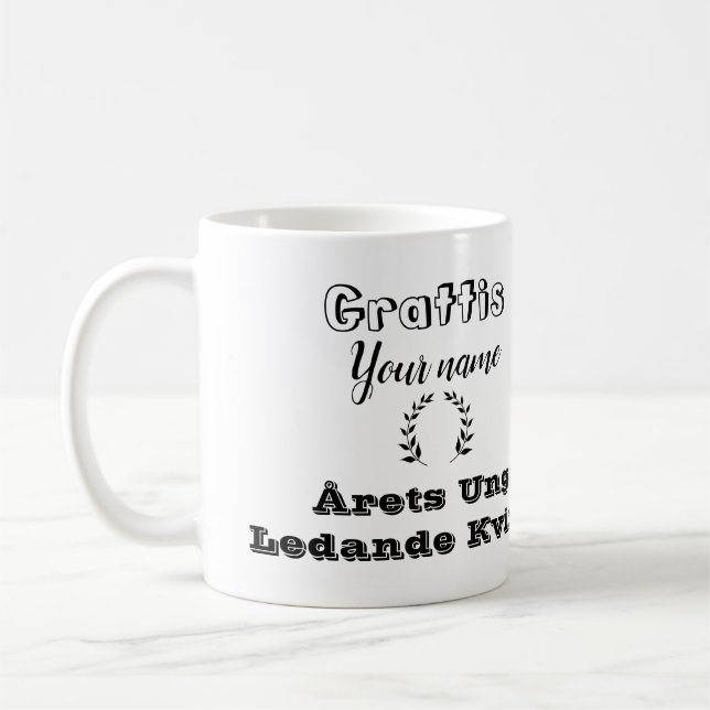 Caneca De Café Reconhecimento de Celebração de Realização com Êxi (Esquerda)