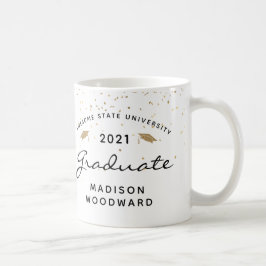 Caneca De Café Recordação de Graduação Foto Personalizada Branco 