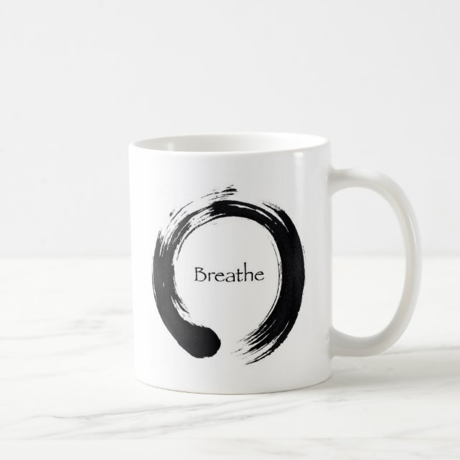 Caneca De Café Recorde respirar! (Direita)