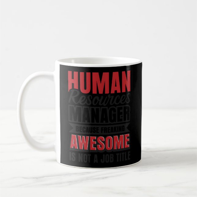 Caneca De Café Recrutador De Ager De Recursos Hr Hu (Esquerda)