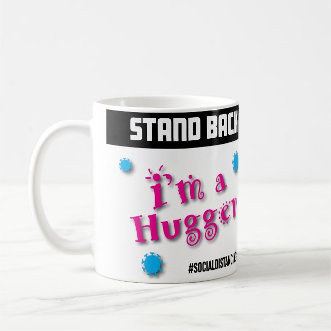 Caneca De Café Recuar: Sou um Hugger (Esquerda)
