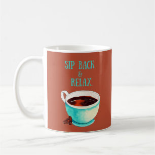 Caneca De Café Recue-se e Relaxe para Amantes de Café
