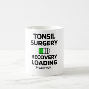 Caneca De Café Recuperação de Cirurgia Tonsil  Presentes Tonsil