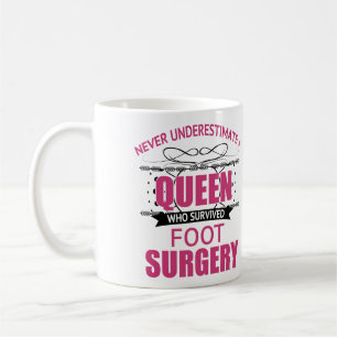 Caneca De Café Recuperação De Cirurgias De Pés Para Mulheres