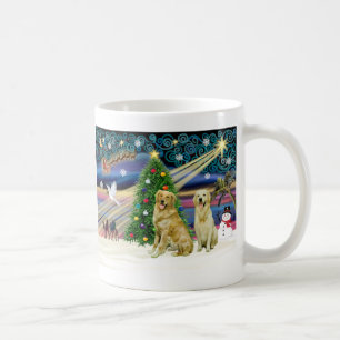 Caneca De Café Recuperações de Ouros mágicos de Natal (dois)