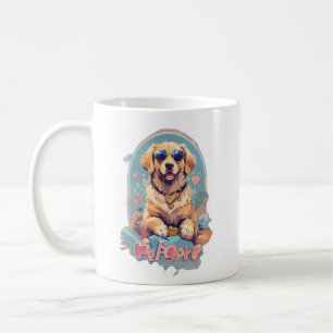 Caneca De Café recuperador de ouros com óculos de sol