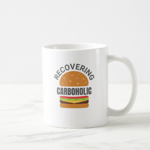 Caneca De Café Recuperando Dieta Chão de Baixo Carbo Engraçado Ca