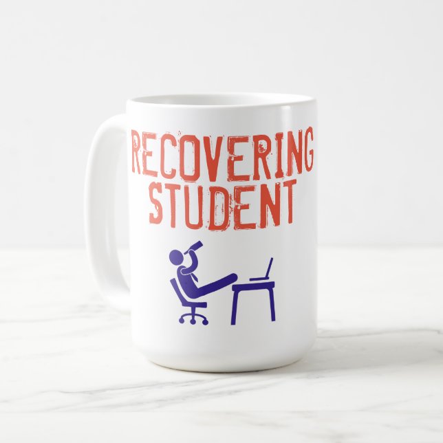 Caneca De Café Recuperando Mug Estudante (Frente Esquerda)