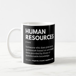 Caneca De Café Recursos Humanos Engraçado Definição de Gerente de