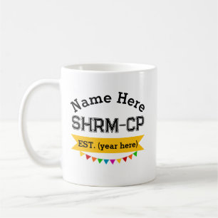 Caneca De Café Recursos Humanos Mug SHRM-CP Presente Personalizad