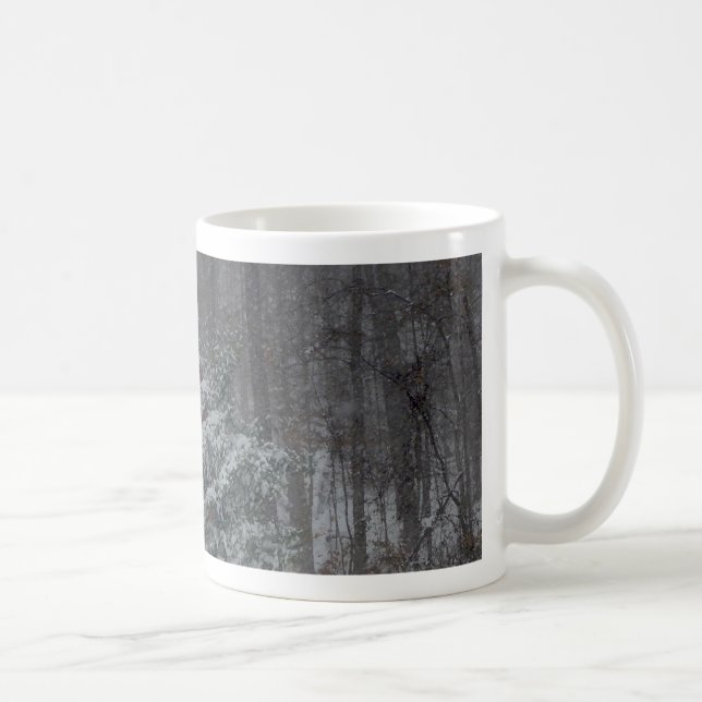 Caneca De Café Red Barn na neve (Direita)