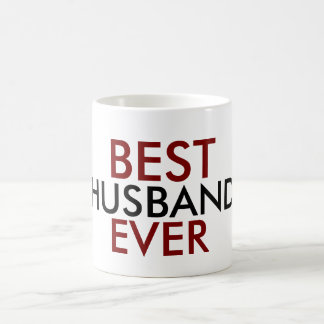 Caneca De Café Red Black Best Husband Nunca