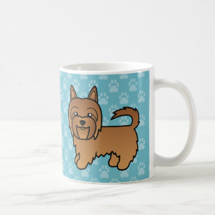 Caneca De Café Red Cartoon Australian Terrier