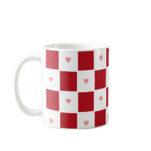 Red Checked Love Mug