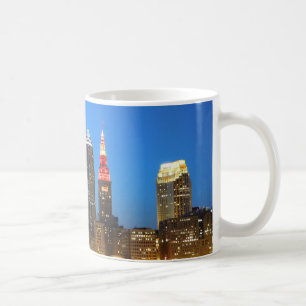 Caneca De Café Red e Dourada Cleveland OH Mug