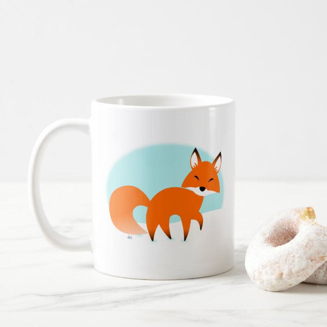 Caneca De Café Red Fox Coffee Mug (Com Donut)