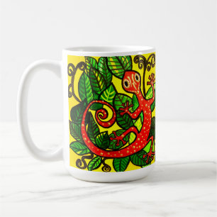 Caneca de café Red Gecko