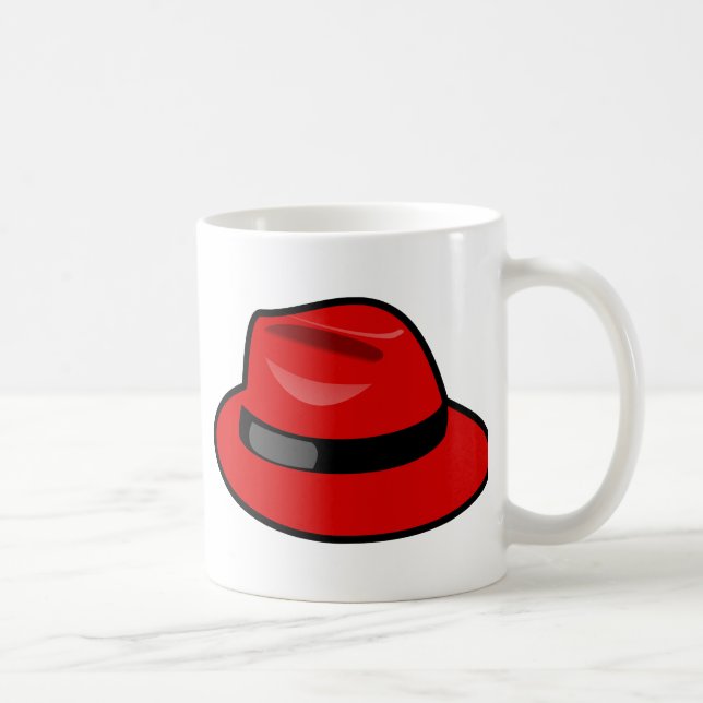 Caneca De Café Red Hat Fedora (Direita)