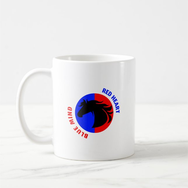 Caneca de Café Red Heart Blue Mind (Esquerda)