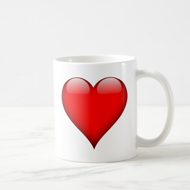 Caneca De Café Red Heart Love (Direita)