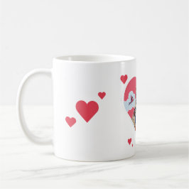 Caneca De Café Red Heart Love Mug