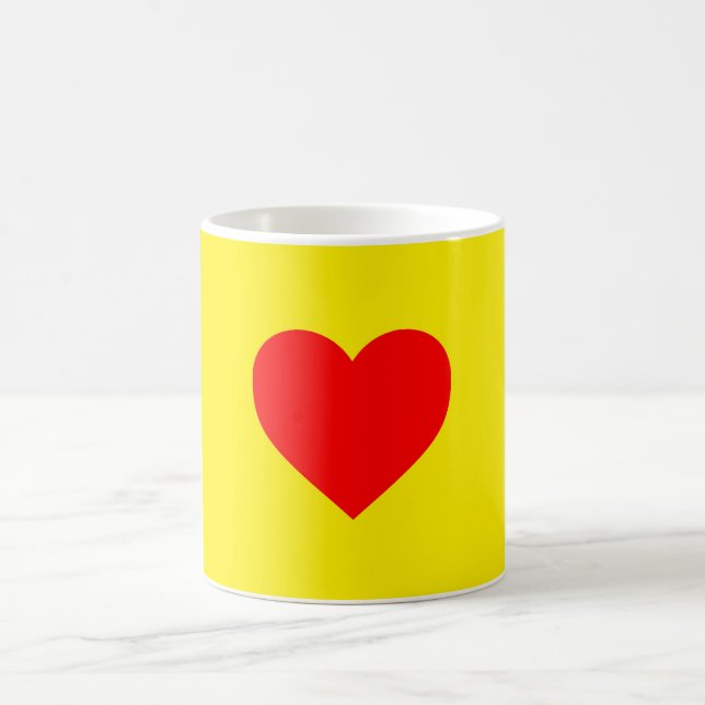 Caneca De Café Red Heart Pop Art (Centro)