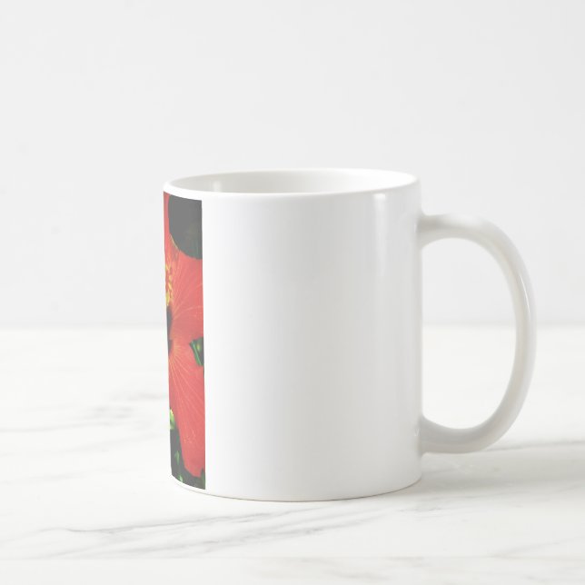 Caneca De Café Red Hibiscus (Direita)