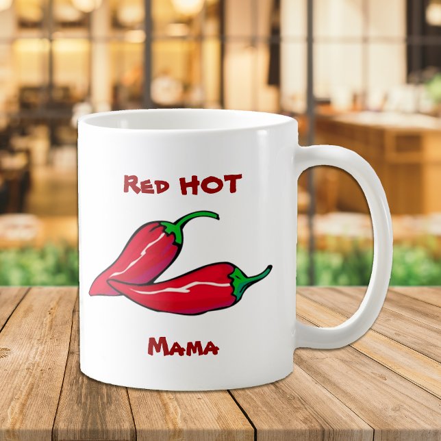 Caneca De Café Red Hot Mama Mug (Criador carregado)
