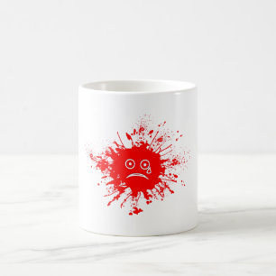 Caneca De Café Red Ink Blotch