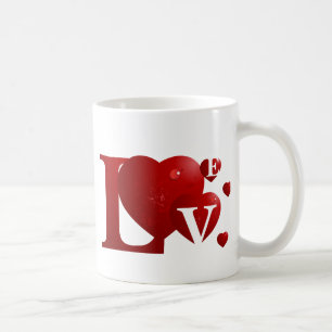 Caneca De Café Red Love Mug
