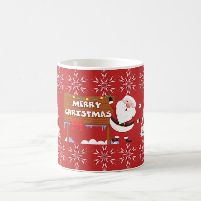Caneca De Café Red Merry Christmas Mug (Centro)