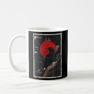 Caneca De Café Red Moon Raven Black Crow