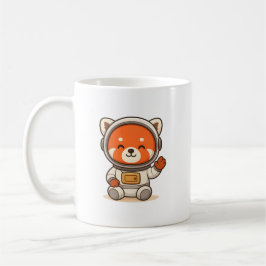 Caneca De Café Red Panda Astronauta Mugs | Drinkware de Espaço de