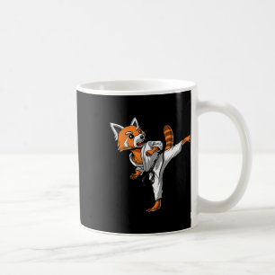 Caneca De Café Red Panda Karate Ninja Artes Marciais Tae