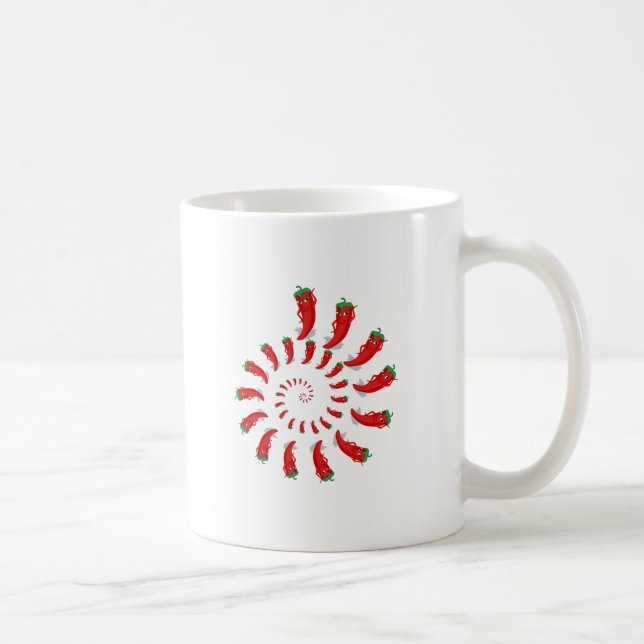 Caneca De Café Red Pepper Diva Spiral (Direita)