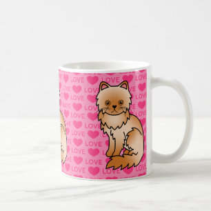 Caneca De Café Red Persian Cat Love