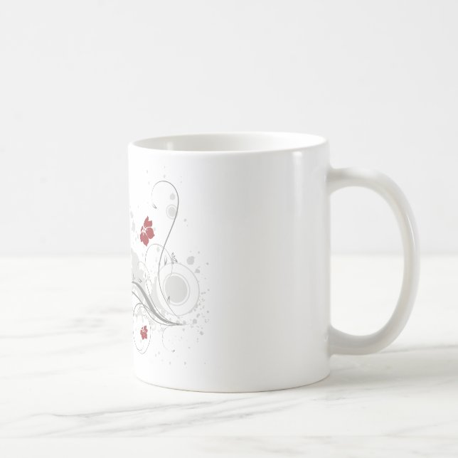 Caneca De Café Red Poinsettias (Direita)