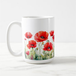 Caneca De Café Red Poppy Mug