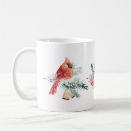 Caneca De Café Red Robin Pine Red Berry Mug