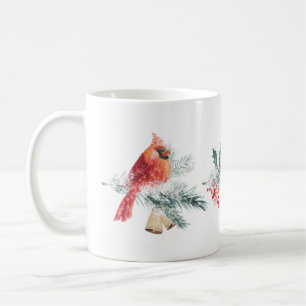 Caneca De Café Red Robin Pine Red Berry Mug