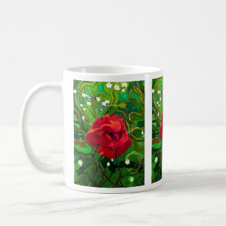 CANECA DE CAFÉ RED ROSE 