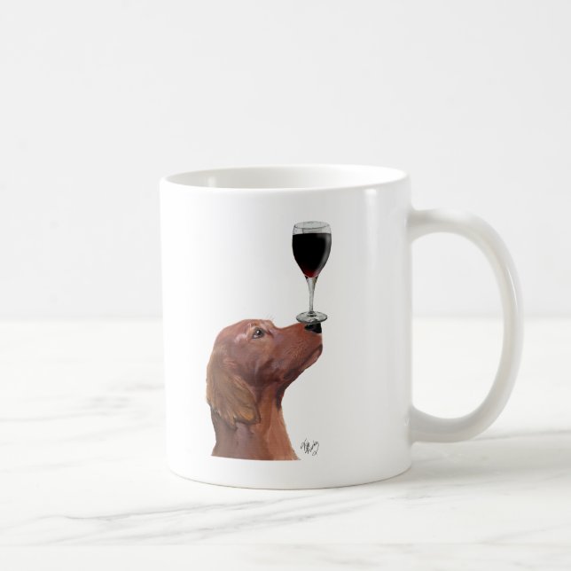 Caneca De Café Red Setter Dog Au Vin (Direita)