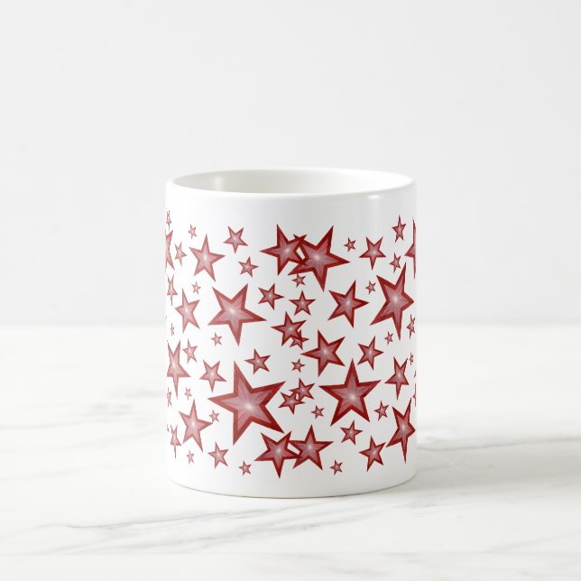 Caneca De Café Red Stars Mumg White (Centro)