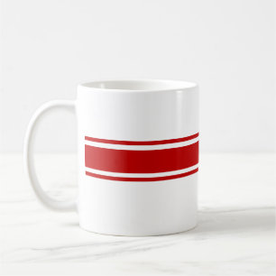 Caneca De Café Red Stripes Mug